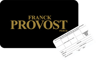 věrnostní zákaznická karta Franck Provost